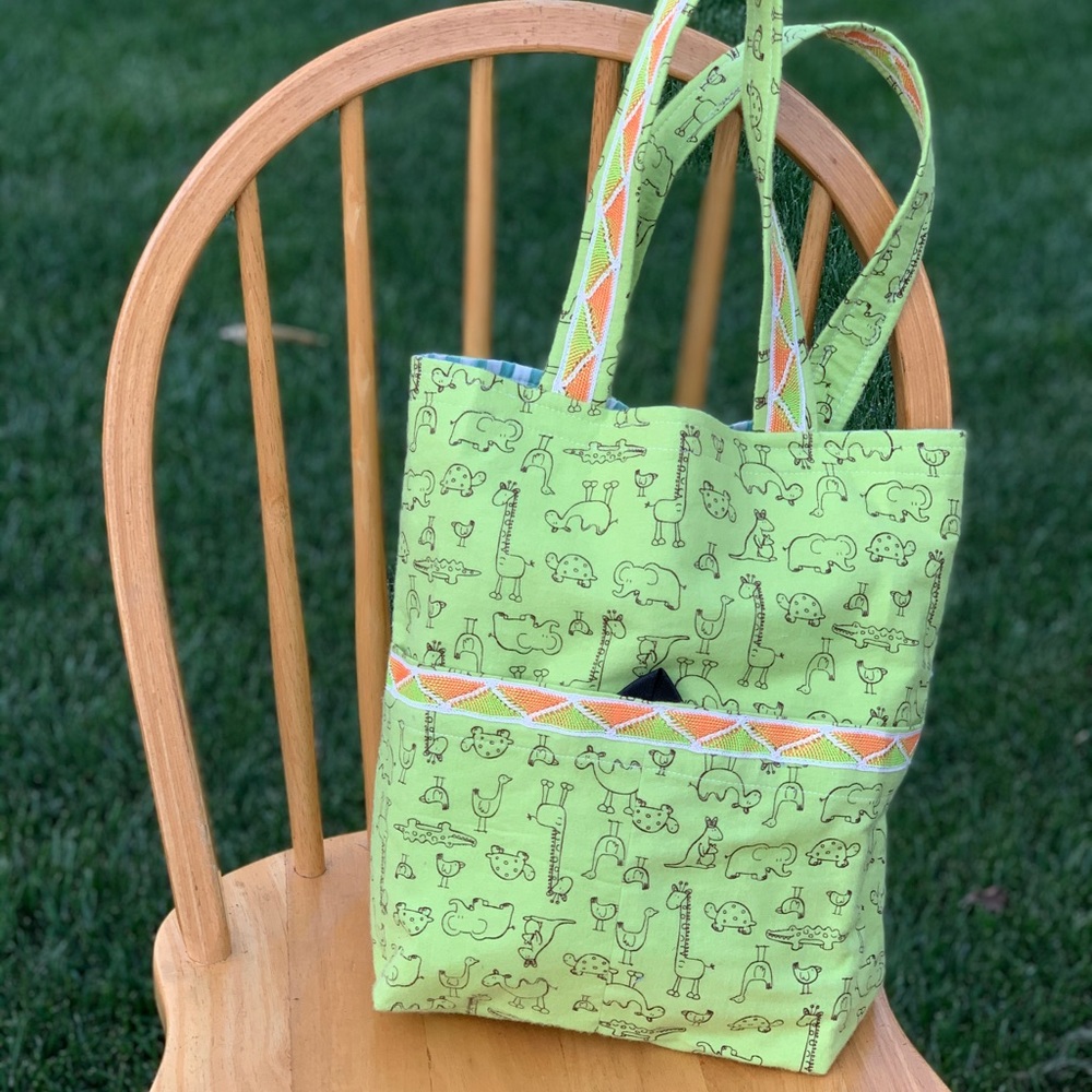 💚 Handmade baby tote bag 🐢